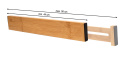 Bambusowe przekładki do szuflad 44 - 56cm 4-pak.