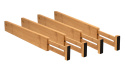 Bambusowe przekładki do szuflad 34 - 44 cm 4-pak.
